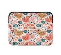 xigua Playful Ducks Rainbows Laptop Sleeve 15-16 Inch Laptop Sleeve Bag, Shockproof Laptop Case Tablet Liner Pouch