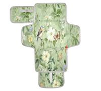 xigua Pretty Bird Portable Diaper Changing Pad, Waterproof Baby Changing Mat with Storage Pocket & Built-in Pillow, Foldable Travel Pad, Newborn Gift Set for Boy Girl