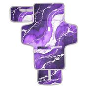xigua Purple Swirl Marble Portable Diaper Changing Pad, Waterproof Baby Changing Mat with Storage Pocket & Built-in Pillow, Foldable Travel Pad, Newborn Gift Set for Boy Girl