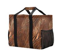 xigua Reusable Grocery Bags Foldable Classic Leopard Shopping Bags, Heavy Duty Grocery Bags with Reinforced Bottom & Handles