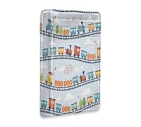 xigua Slim Wallet Front Pocket Leather RFID Blocking Credit Card Holder Cartoon Playful Trains Minimalist Wallets