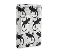 xigua Slim Wallet Front Pocket Leather RFID Blocking Credit Card Holder Lizard Silhouette Minimalist Wallets