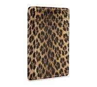 xigua Slim Wallet Front Pocket Leather RFID Blocking Credit Card Holder Stylish Leopard Print Minimalist Wallets