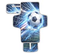 xigua Soccer Ball Goal Net Portable Diaper Changing Pad, Waterproof Baby Changing Mat with Storage Pocket & Built-in Pillow, Foldable Travel Pad, Newborn Gift Set for Boy Girl