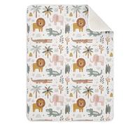 xigua Soft Baby Blanket Crib Blanket - Cute Animals Cotton Nursery Bed Blanket for Ultimate Comfort & Warmth-30x40in