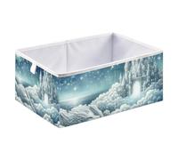 xigua Soft Cloud Castle Storage Cubes - Heavy Duty Fabric Storage Cubes for Shelves Closet - Collapsible Bins for Organizing Clothes Blankets Toys