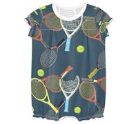 xigua Tennis Racket Short Sleeve Baby Boy Girl Bodysuits Casual Cotton Soft Infants Outfit New Born Clothes2223