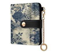 xigua Tie Dye Leopard Print Wallet for Women, Small Slim PU Leather Credit Card Wallets RFID Blocking Bifold, Zipper Coin Pocket Purse
