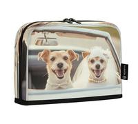xigua Two Happy Dogs Getting Married Big Capacity Pencil Case Large Pencil Pen Pouch Bag for School College Office Organizer for Student Teens Girls Adults318