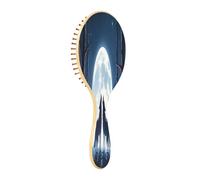 xigua Two Wolves under The Moonlight Hair Brush,Massage Wooden Hairbrush Reducing Hair Breakage and Frizzy,No More Tangle for All Hair Types427