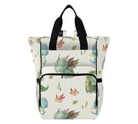 xigua Watercolor Dragon Diaper Bag Backpack Multi Function Baby Changing Bags Waterproof Large Capacity Travel Back Pack for Mom Dad, C120, 11.02"L x 5.91"W x 15.35"H, Travel Backpacks