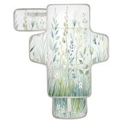 xigua Watercolor Herb Floral Portable Diaper Changing Pad, Waterproof Baby Changing Mat with Storage Pocket & Built-in Pillow, Foldable Travel Pad, Newborn Gift Set for Boy Girl