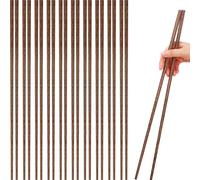 XIGUI 10 pairs 16.5 inches Natural Wooden Chopsticks, Long for Hot Pot, Frying, Noodle, Cooking