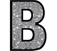 XIHACTY Letters Signs for Home Décor, Crystal Crushed Diamond Accent Sign for Wall Decor, Black DIY Custom Capital Letters for a Decoration on Bar, Desk, Dresser, Party Birthday, Wedding.（B）