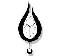 Xihaoer Decorative Wall Clock, Modern Acrylic Wall Clock with Pendulum Sweep Movement Battery Operated for Living Room, Bedroom and Office