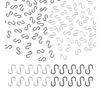 XIHIRCD 100pcs Miniature S Hooks for Hanging, Metal Silver Black Mini S Shaped Hook Tiny Small Ornament Hooks Up for DIY Crafts Jewelry Key Chain Tag Hanging