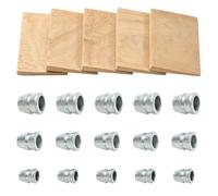 XIHIRCD 20pcs Hammer Handle Wedge Kit, 5 Wooden Wedges & 15 Steel Wedges