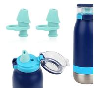 XIHIRCD 2pcs Bite Valve Replacement for Ello Emma, Silicone Water Bottle Bite Valve Silicone Bite Valve Replacement Water Bottle Accessories Compatible with Ello Emma 14oz(Blue)