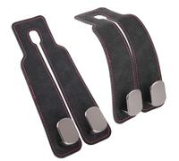 XIHIRCD 2pcs Car Seat Headrest Hooks, 6.69x3.35in Double Car Seat Storage Hangers Car Seat Back Hook Auto Seat Hook Hangers Car Inside Accessories for Bags Purses Handbags Car Storage(Black)