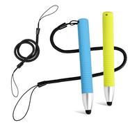 XIHIRCD 2pcs Kid-Friendly Stylus Pens for Touch Screens, Capacitive Stylus Pen with Spring Cord, Kid Tablet Stylus Pen Children's Crayon Stylus Pen for Touch Screen Devices Smartphones Tablets