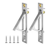 XIHIRCD 2pcs Pocket Door Edge Pull, 304 Stainless Steel Pocket Door Handle with Screws, Door Hardware for Bathroom Closet Hallway Laundry (Silver)