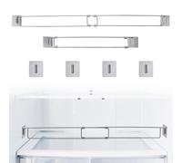 XIHIRCD 2pcs RV Refrigerator Tension Rods, Refrigerator Storage Rod Cabinet Tension RV Fridge Shelf Bars Holding Bars RV Fridge Accessories for Holding Objects Food Drink