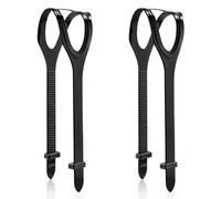 XIHIRCD 2pcs Scuba Mask Strap, Dive Mask Strap Replacement Snorkeling Mask Strap Universal Silicone Mask Strap for Diving Swimming Snorkeling(Black)