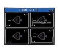 XIHIRCD 4pcs Debit Card Skin Cover Sticker, Black Ace Credit Card Sticker Spade A Bank Card Skin Protective Card Cover Sticker Slim Bank Card Sticker for Transportation Key Metro Debit Credit Card