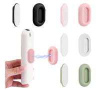 XIHIRCD 4pcs Magnetic Remote Control Holder, Punch-Free Self Adhesive Remote Control Caddy Wall Mount for Office Home Air Condition and TV Remote Control Organizers Storage