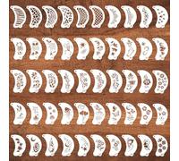 XIHIRCD 50pcs Facial Painting Stencils, Reusable Body Stencil Templates with Plants, Animals, Ghosts, Skeletons, Pattern Tattoo Stencils for Makeup, Party, Holiday, Halloween