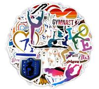 XIHIRCD 55pcs Dance Stickers, Dancer Water Bottle Stickers Dancing Gymnastics for Scrapbooking Ballet for Cars Laptop Sticker Decal for Girls Women Dance Party Favors