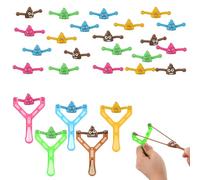 XIHIRCD 5pcs Catapult Poo Toy with 25pcs Cute Bullets for Slingshot, Funny Rubber Poop Launcher Toy Novelty Finger Sticky for Sling Shot Kids Adults Party Favors Birthday Joke Toys Gifts (5 Colors)