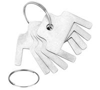 XIHIRCD 5pcs Tissue Dispenser Key, Stainless Steel Toilet Paper Dispenser Key Replacement Paper Towel Dispenser Key Accessories for Office Buildings Toilet Maintenance Commercial