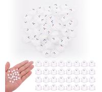 XIHIRCD 60pcs Mini Resin Ghosts, Miniature Ghost Small Ghost Decor Mini Ghosts Figures Ornaments Tiny Ghosts Micro Landscaping Decorations for Landscape Outdoor House Halloween Party Decor