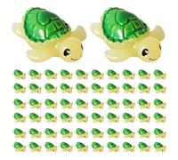 XIHIRCD 60pcs Mini Resin Turtles, Green Tiny Turtle Figurines Miniature Turtle Small Marine Animal Toys for Craft Dollhouse Landscape Prank Game Home Aquarium Garden Decoration