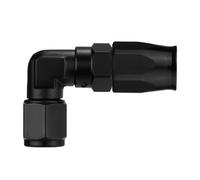 XIHIRCD 6AN Aluminum Alloy 90-Degree Hose Fitting Swivel, Fits CPE Braided Lines, Elbow Connector, Metric Tapered Thread