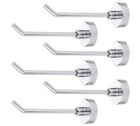 XIHIRCD 6pcs Heavy Duty Magnetic Hooks, 1.7 lb Capacity, 3 Inch Long, Silver Steel & Neodymium Magnets, Minimalist Design, Magnetic Surface, Ideal for Cruise, Garage, Kitchen, Refrigerator