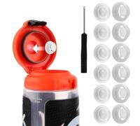 XIHIRCD 6pcs Water Bottle Gasket Replacement, Silicone Valve and Plastic Insert Dispensing Valves Silicone Valve Replacement Accessories Compatible with Gatorade Water Bottle Lid