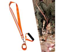 XIHIRCD Deer Drag Rope, Deer Hunting Drag Rope With Reflective Shoulder Straps Detachable Connector Deer Dragging Tool Easy To Carry Deer Drag And Harness Deer Hunting Accessories