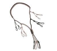 XIHIRCD Duck Call Lanyard with 12 Loops, Wide Woven Duck Whistle Lanyard Goose Call Cord Predator Hunting Gear Accessories for Outdoor Hunting Gift for Men Hunting Enthusiasts