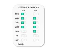 XIHIRCD Feeding Reminder for Dog/Cat, Magnet Pet Feed Sign AM/PM Daily Indication Chart Did You Feed The Dog Tracker Pet Feeding Reminder for Cat, Prevent Overfeeding or Obesity