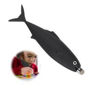 XIHIRCD Kid-Friendly Stylus Pen for Touch Screens, Black Fish Shaped Capacitive Stylus Pen Kid Tablet Stylus Pen Children's Crayon Stylus Pen for Touch Screen Devices Smartphones Tablets