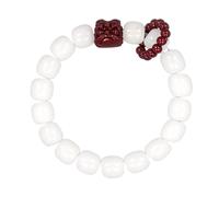 XIHIRCD Positive Energy Bracelet, Bodhi Beads Bracelet with Cinnabar Lion Awakening Stone Bracelets Spiritual Bracelets Hand-Held Skewers for Women Men Meditation Yoga Office Room Birthday Gifts