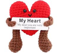 xihongshi Birthday Gifts for Women Pocket Hug Heart Knitted Emotional Support Doll I Love You Gift for Mum Gifts for Women Birthday Unique for 18th Girls to 60th Mum