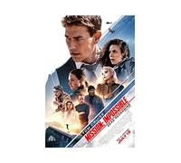XIHOO Mission Impossible Poster Dead Reckoning Part One Movie Posters Prints Bedroom Decor Silk Canvas for Wall Art Print Gift Home Decor Unframe Poster 11x17inch 28x43cm