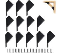 XIHUWZ 12 Pcs Pergola Brackets, 45-Degree Angle Bracket. Specially for Reinforcing Gazebos. Fits 2" x 4" Lumber. with Drainage Holes. Build a Stable Pergola Easily.