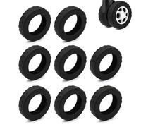 XIHXWL 8 Pack Luggage Wheel Protector Covers - Silicone Suitcase Wheel Covers for 2-2.4 Inch Spinner Wheels, Anti-Dust Anti-Scratch Wear-Resistant Travel Luggage Covers for Carry On Suitcases