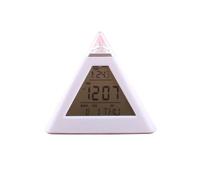 XII Digital LED - 7 Colors Alarm clock KXD0890 - Unisex - 10 cm - Plexi Glass Multi coloured 10 cm