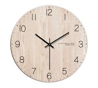 XII Light Wall clock KXD0024 - Unisex - 30 cm - Quartz Wood 30 cm