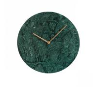 XII Marble Wall clock KXD0016 - Unisex - 25 cm - Quartz Green 25 cm